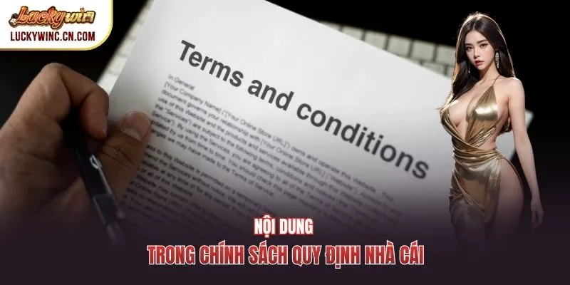 Nội dung trong chính sách quy định nhà cái